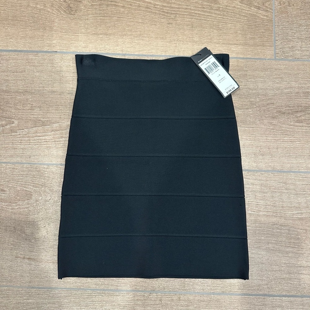BCBGMaxAzria NWT Black Bandage Pencil Skirt